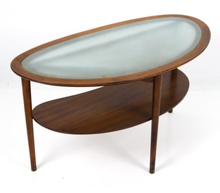 ANTON KILDEBERG MAHOGANY COFFEE TABLE C. 1940S