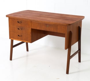 ATTR. GUNNAR NIELSEN DANISH TEAK DESK C. 1960S