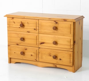 SWEDISH PINE CHEST OF DRAWERS C. 1970S