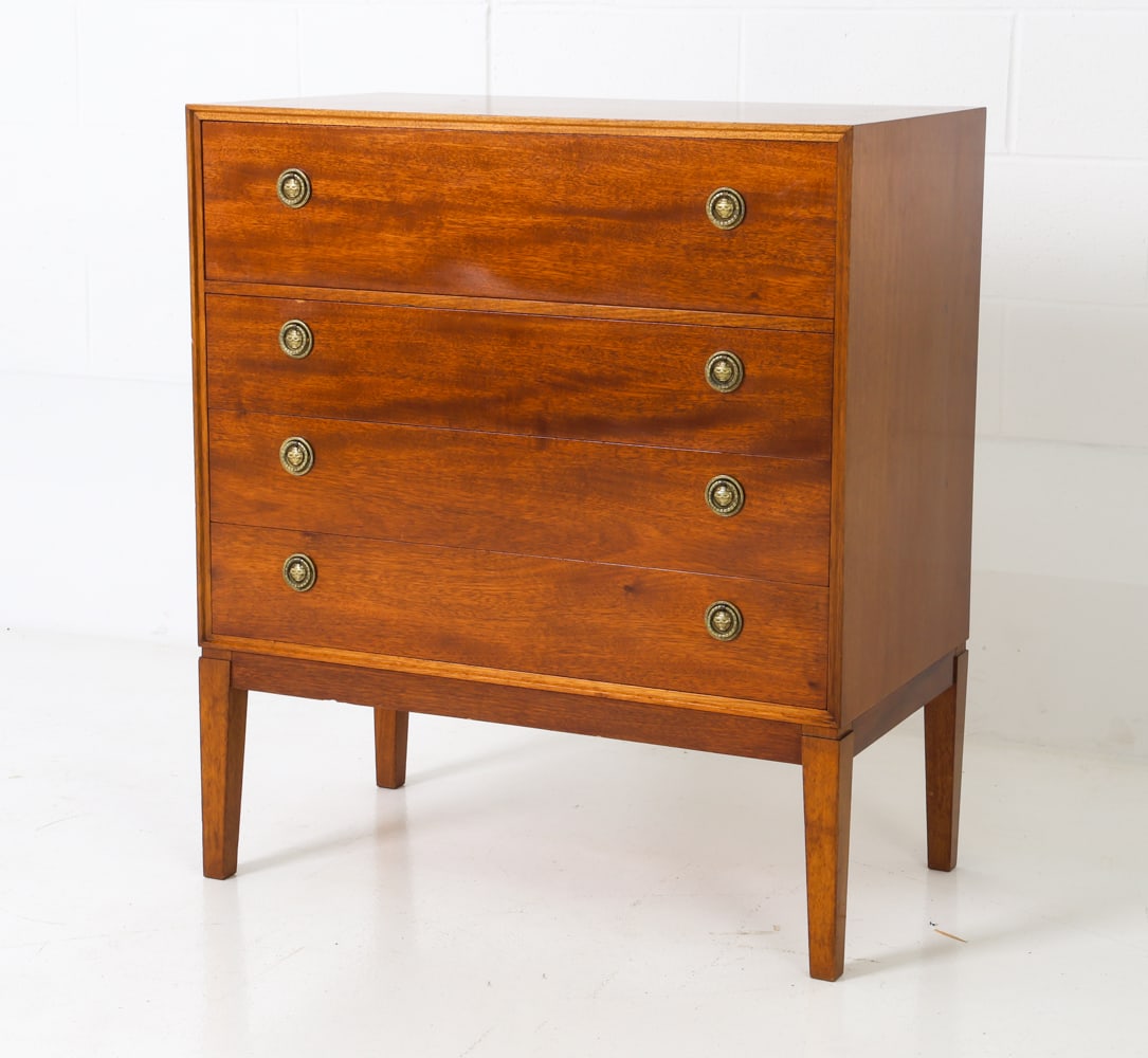 DANISH MAHOGANY SECRETARY CHEST OF DRAWERS (1 of 1)
