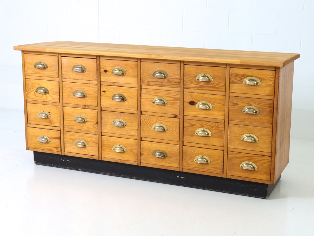 DANISH PINE MULTI-DRAWER APOTHECARY CABINET (1 of 20)