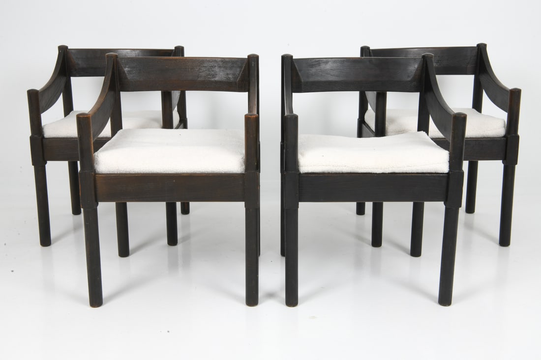(4) VICO MAGISTRETTI "CARIMATE" BEECH ARMCHAIRS (1 of 11)