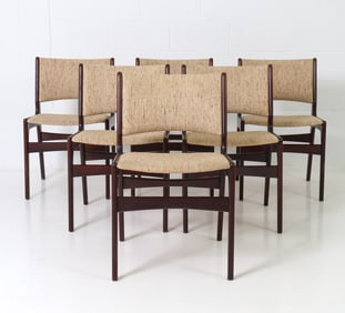 (6) ERIK BUCH DANISH OAK DINING CHAIRS C. 1960S