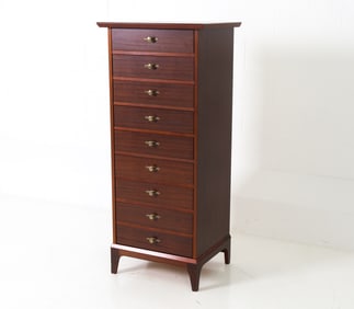 DANISH MAHOGANY CHEST OF DRAWERS C. 1970S