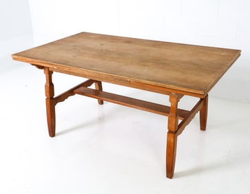 KJAERNULF STYLE DANISH OAK DINING TABLE C. 1960S