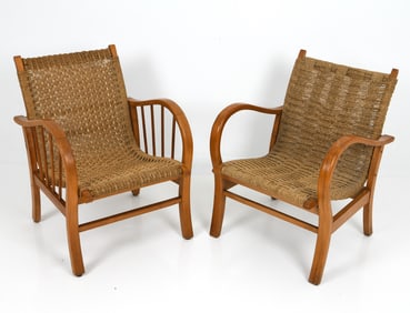 (2) ERICH DIECKMANN GERMAN LOUNGE CHAIRS