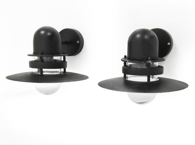 PAIR OF NORDLUX DANISH OUTDOOR SCONCES C. 1970S
