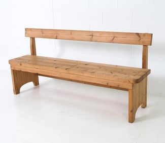 TAGE POULSEN STYLE SWEDISH PINE BENCH C. 1960S