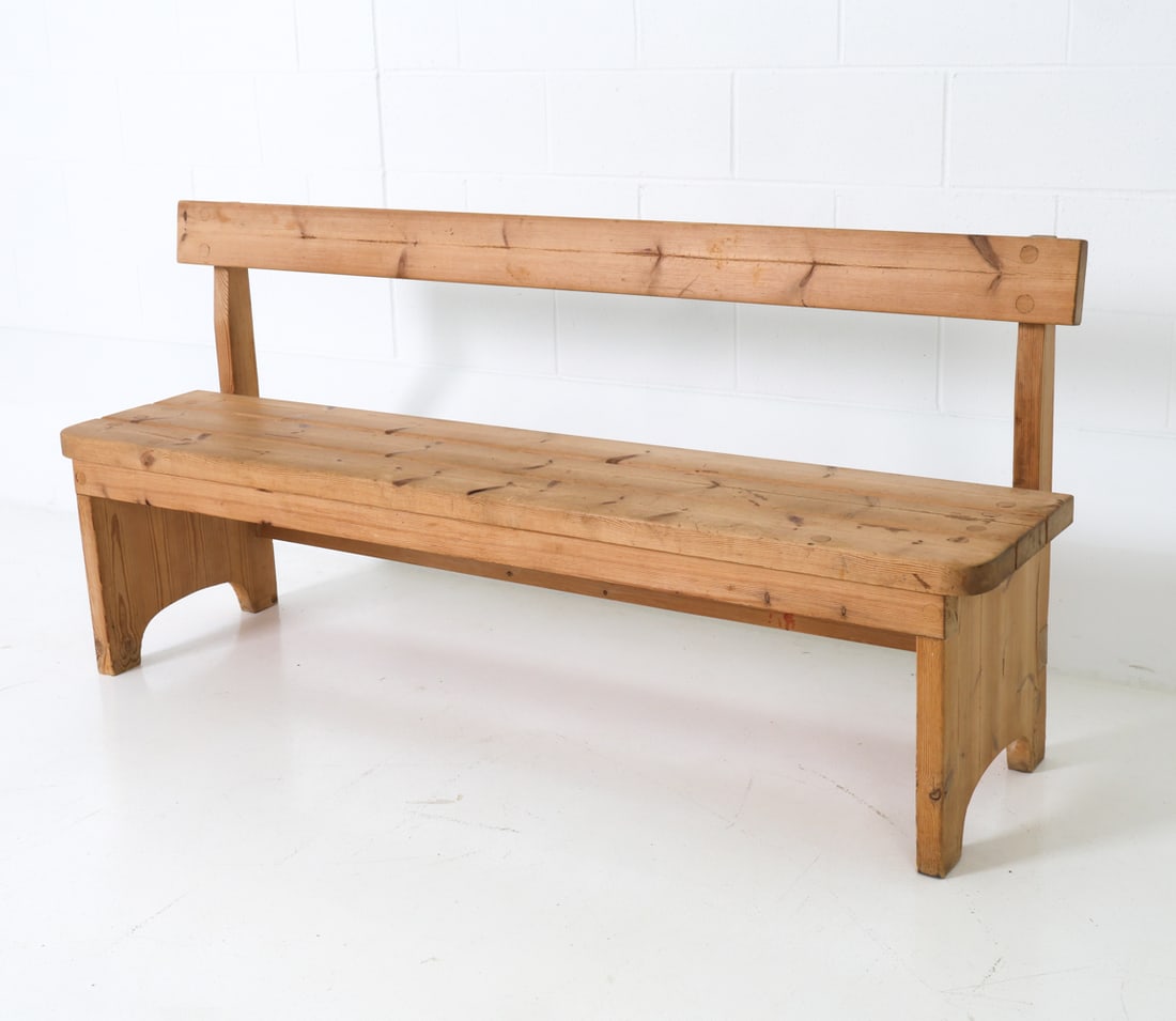 TAGE POULSEN STYLE SWEDISH PINE BENCH C. 1960S (1 of 19)