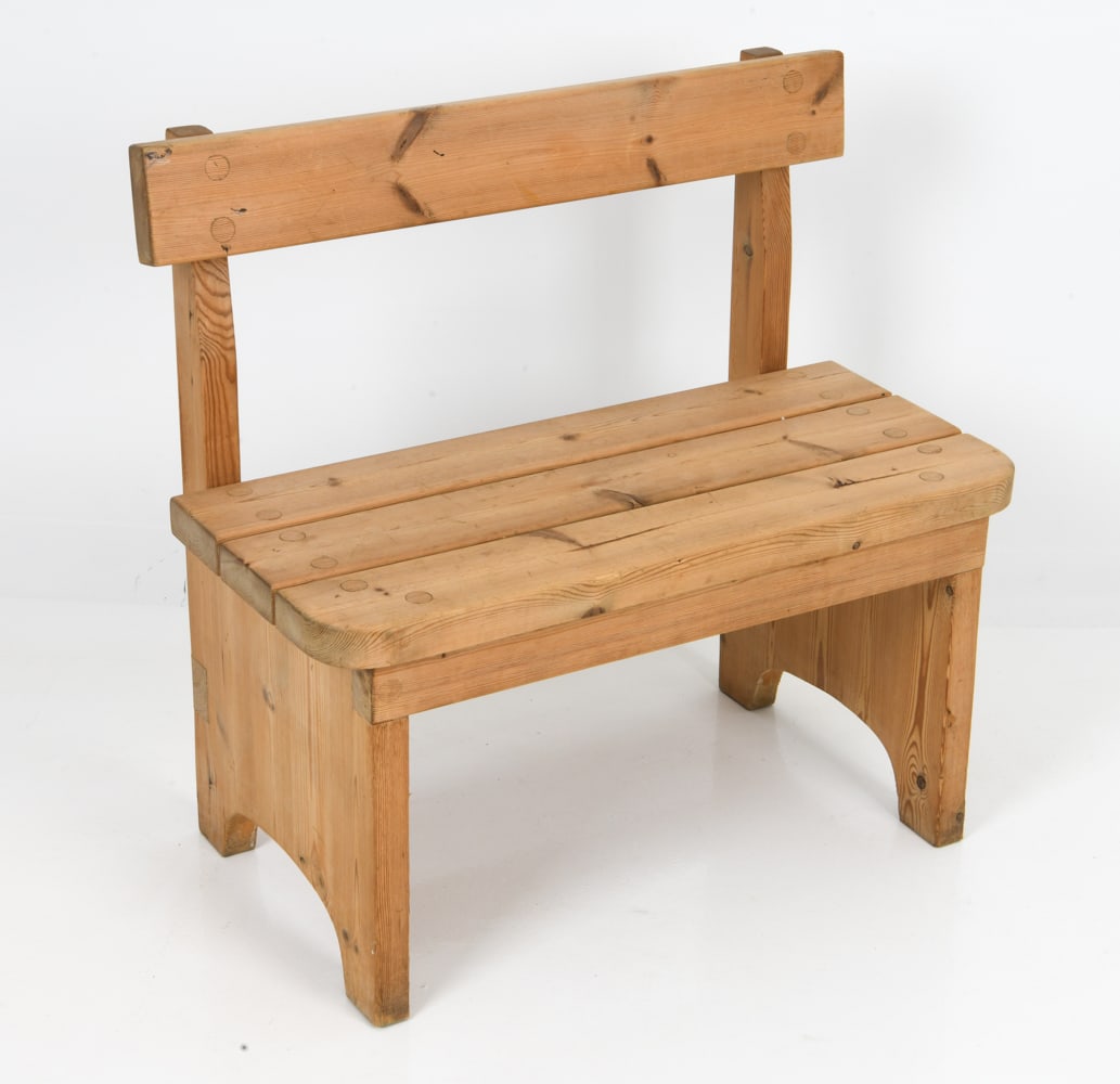 TAGE POULSEN STYLE SWEDISH PINE BENCH C. 1960S (1 of 9)