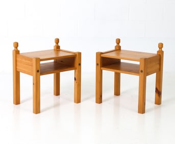PAIR OF SWEDISH PINE NIGHTSTANDS C. 1970S