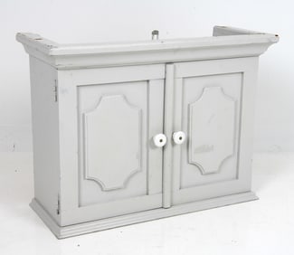 SWEDISH PAINTED PINE WALL CABINET