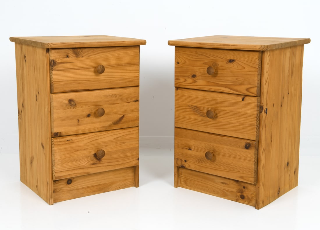 PAIR OF DANISH PINE SIDE CHESTS (1 of 11)