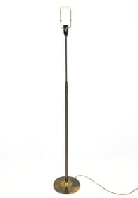 ART DECO DANISH BRASS FLOOR LAMP
