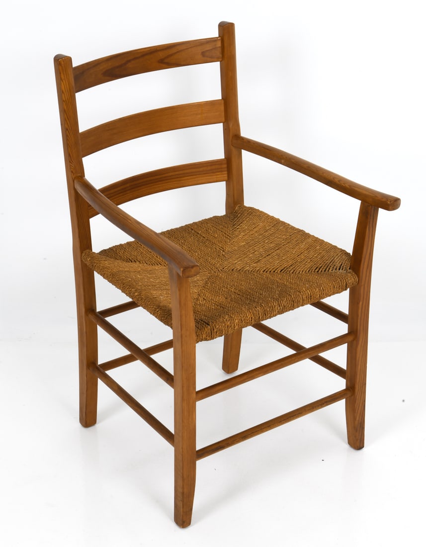 MID-CENTURY DANISH PINE & PAPERCORD CHAIR (1 of 11)