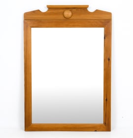 MID-CENTURY DANISH PINE MIRROR
