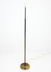 MID-CENTURY DANISH BRASS FLOOR LAMP