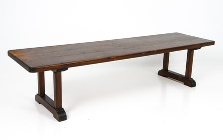 DUTCH PINE BENCH C. 1950S