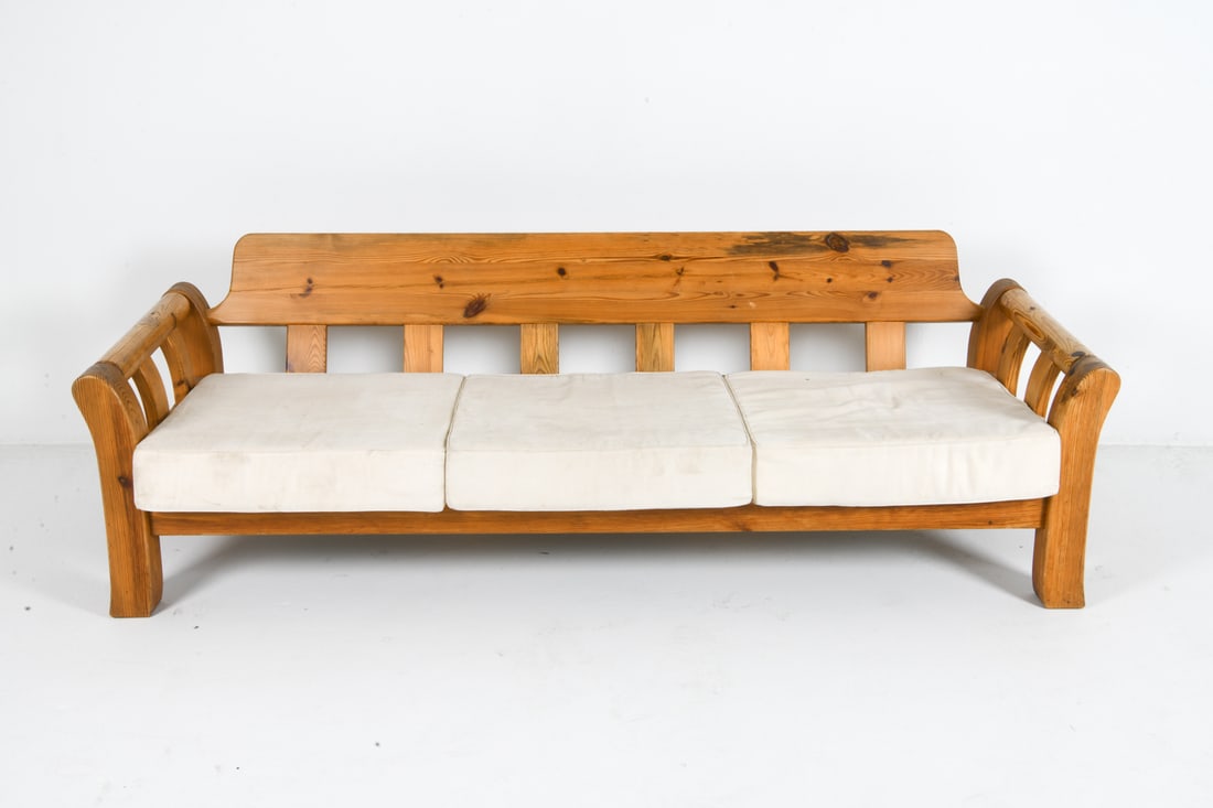 ATTR. JM BIRKING & CO DANISH PINE SOFA C. 1970S - 4
