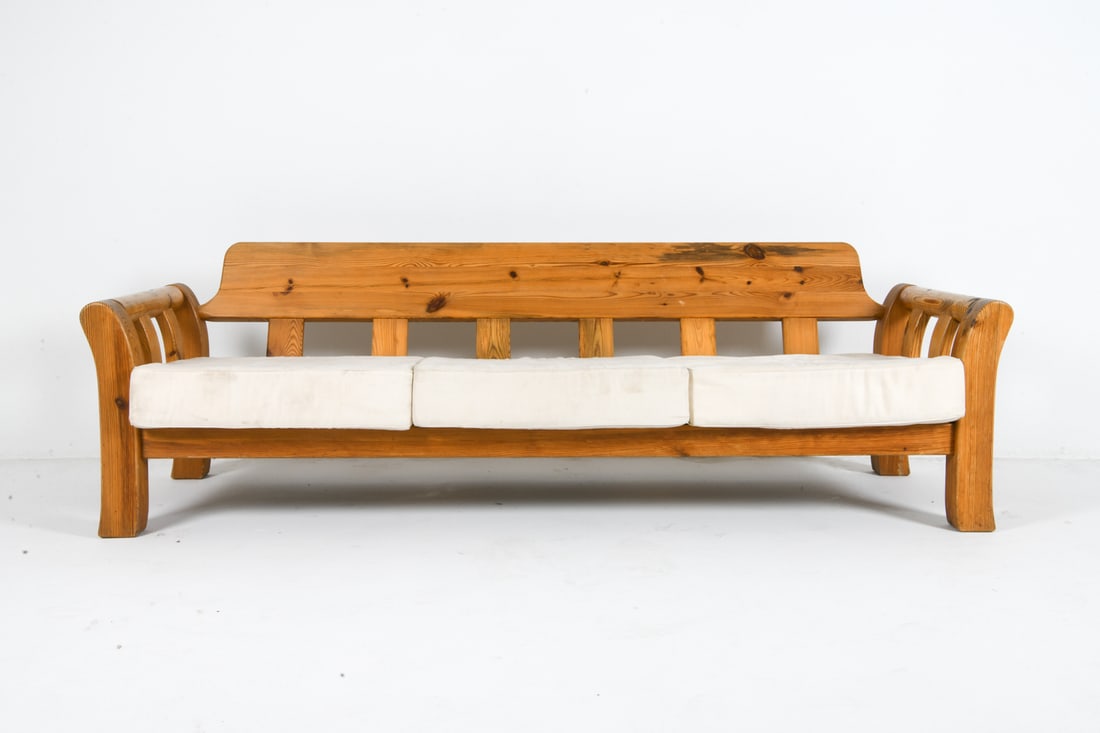 ATTR. JM BIRKING & CO DANISH PINE SOFA C. 1970S - 5