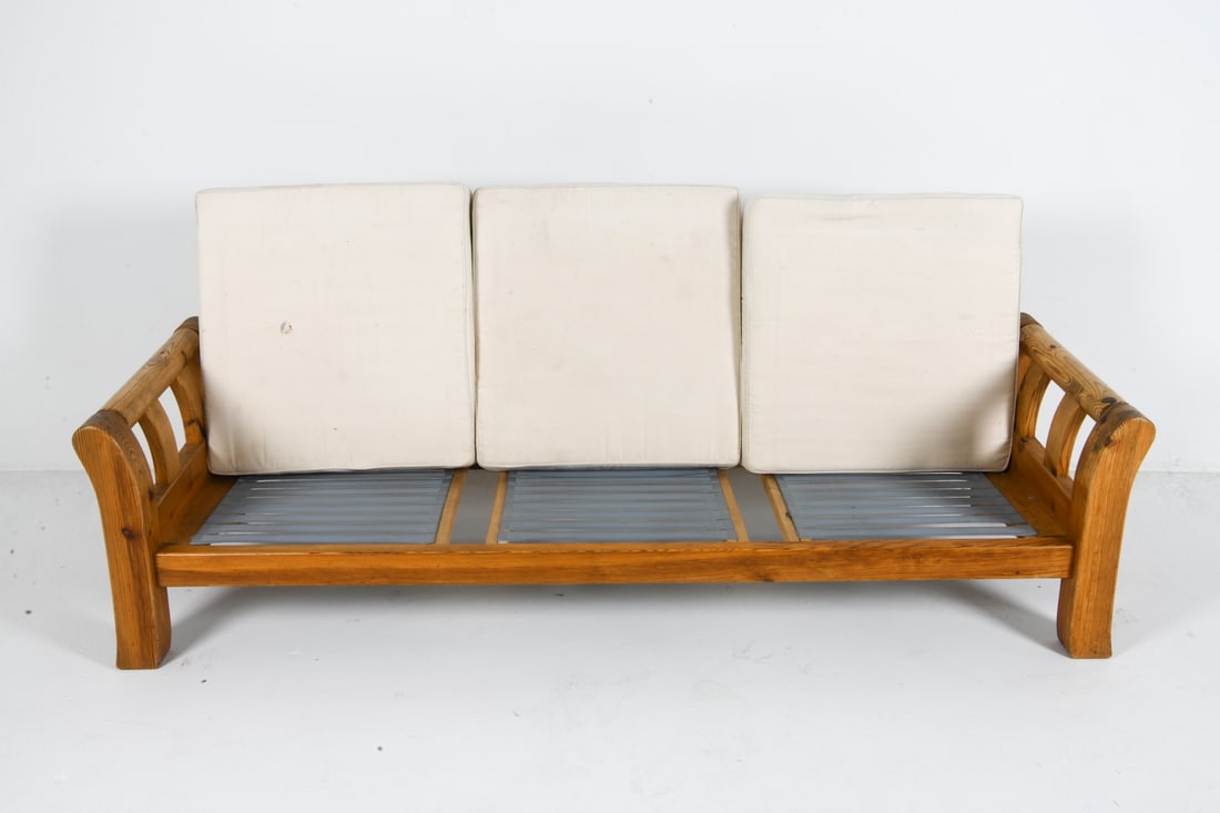 ATTR. JM BIRKING & CO DANISH PINE SOFA C. 1970S - 7