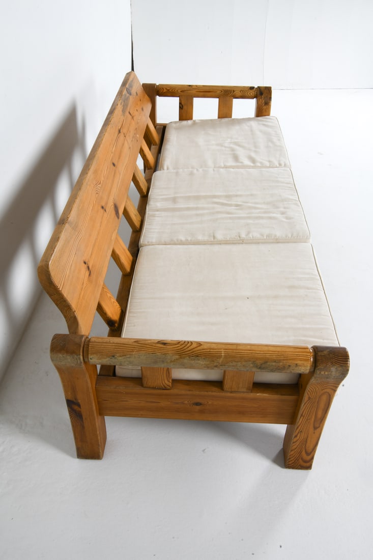 ATTR. JM BIRKING & CO DANISH PINE SOFA C. 1970S - 8