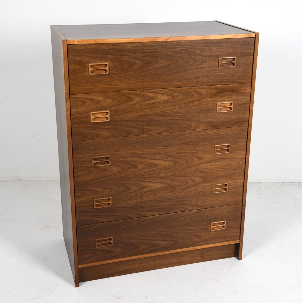 STYLE OF BERNARD PEDERSEN TEAK CHEST OF DRAWERS (1 of 15)
