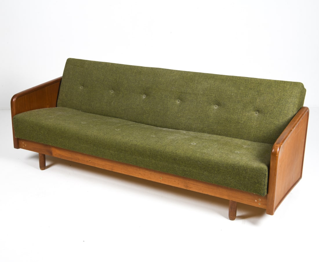 DANISH TEAK SOFA DAYBED C. 1960S (1 of 19)