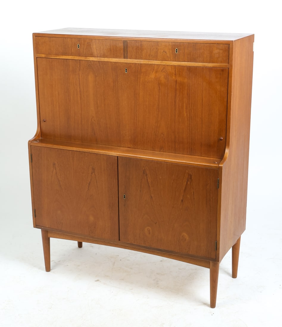 ATTR. H. P. HANSEN DANISH TEAK CABINET C. 1960S - 2