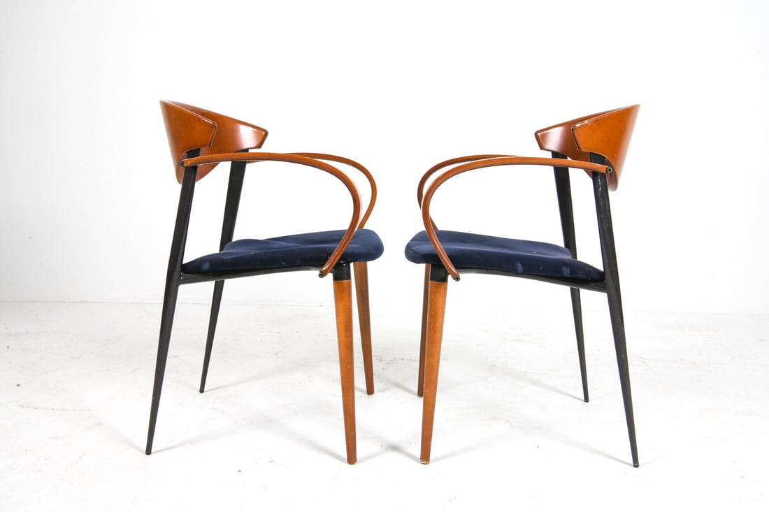 (6) PACO CAPDELL BEECH DINING CHAIRS C. 1980S - 12