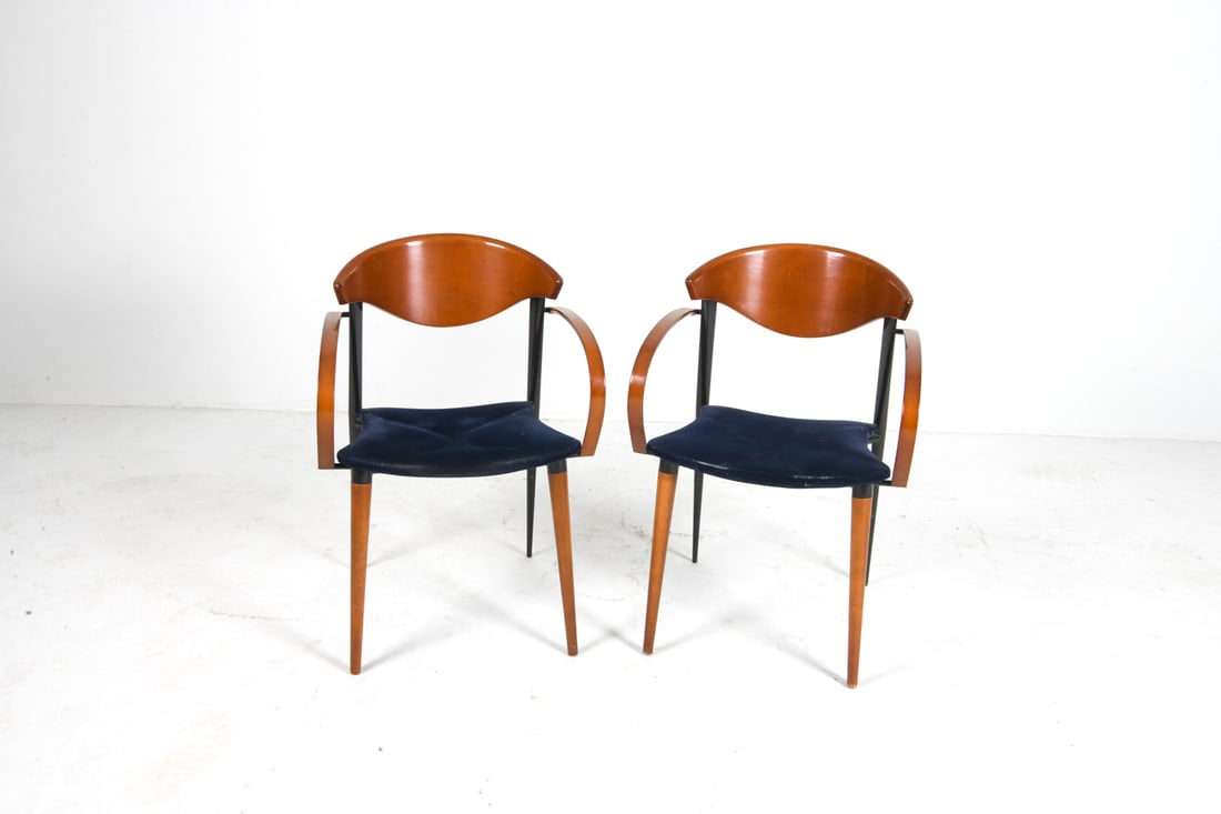 (6) PACO CAPDELL BEECH DINING CHAIRS C. 1980S - 3