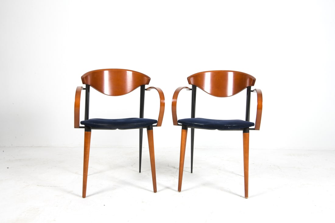(6) PACO CAPDELL BEECH DINING CHAIRS C. 1980S - 4