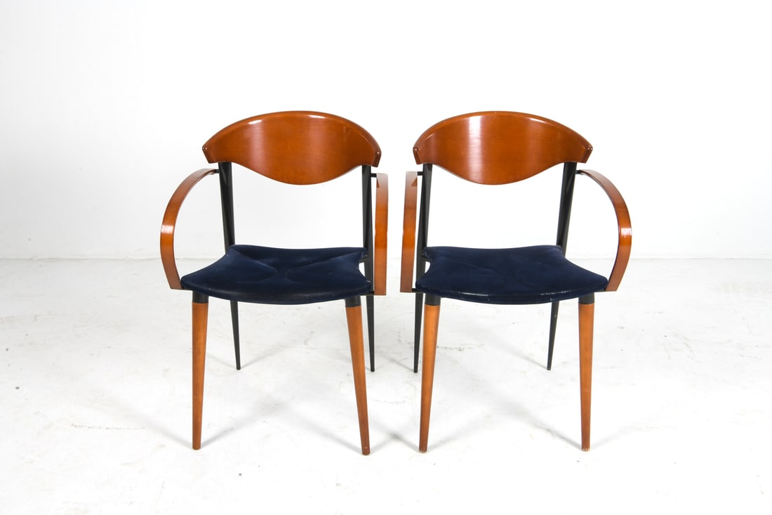 (6) PACO CAPDELL BEECH DINING CHAIRS C. 1980S - 5