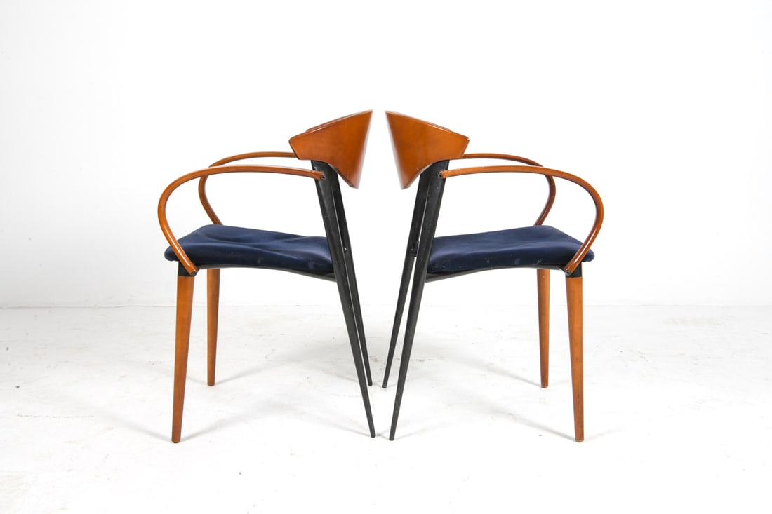 (6) PACO CAPDELL BEECH DINING CHAIRS C. 1980S - 8
