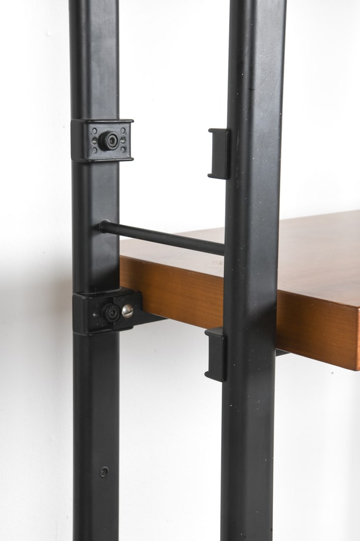 DANISH BEECH WALL SHELF SYSTEM C. 1960S - 6