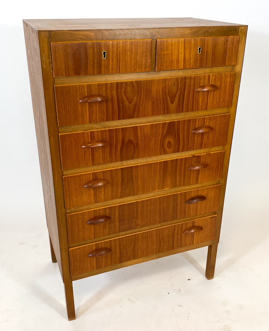 DANISH TEAK CHEST OF DRAWERS C. 1970S (1 of 11)
