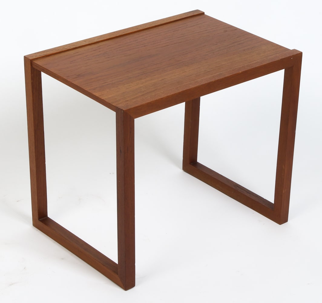 STYLE OF KRISTIANSEN DANISH TEAK SIDE TABLE 1970S (1 of 11)