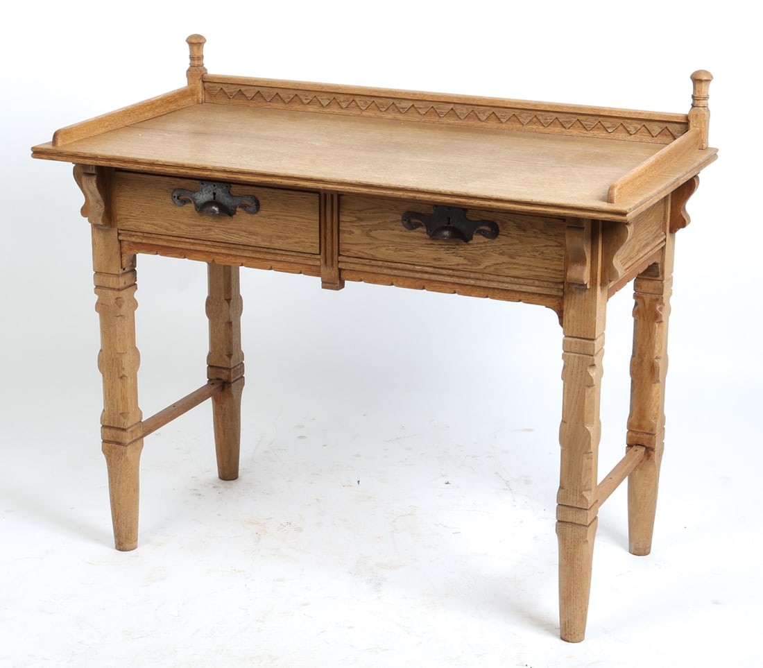 DANISH OAK WRITING DESK C. 1970S (1 of 19)