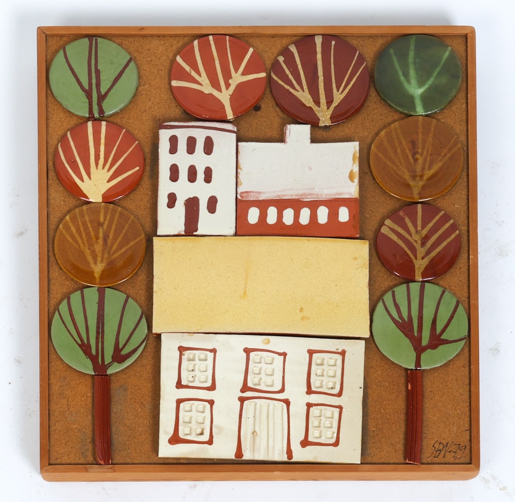 DANISH CERAMIC WALL SCULPTURE 1979 (1 of 4)