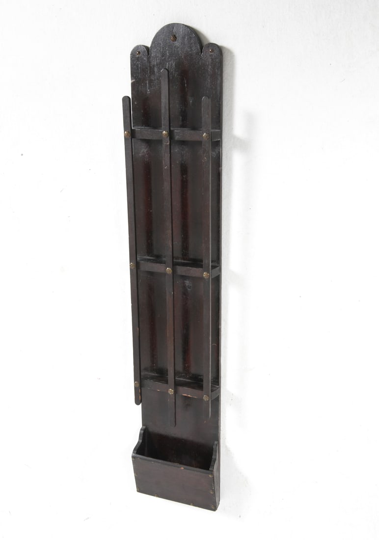 SCANDINAIVIAN PAINTED WALL RACK C. 1950S (1 of 6)