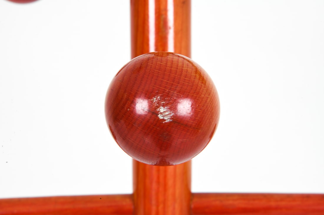 ITALIAN LACQUERED BEECH COAT RACK C. 1980S - 4