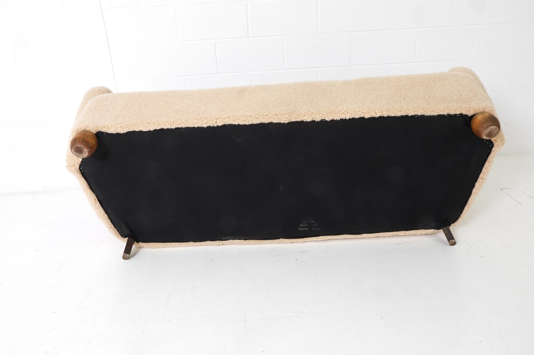 ATTR MARTHA BLOMSTEDT FINNISH LAMBSWOOL SOFA 1940S - 15