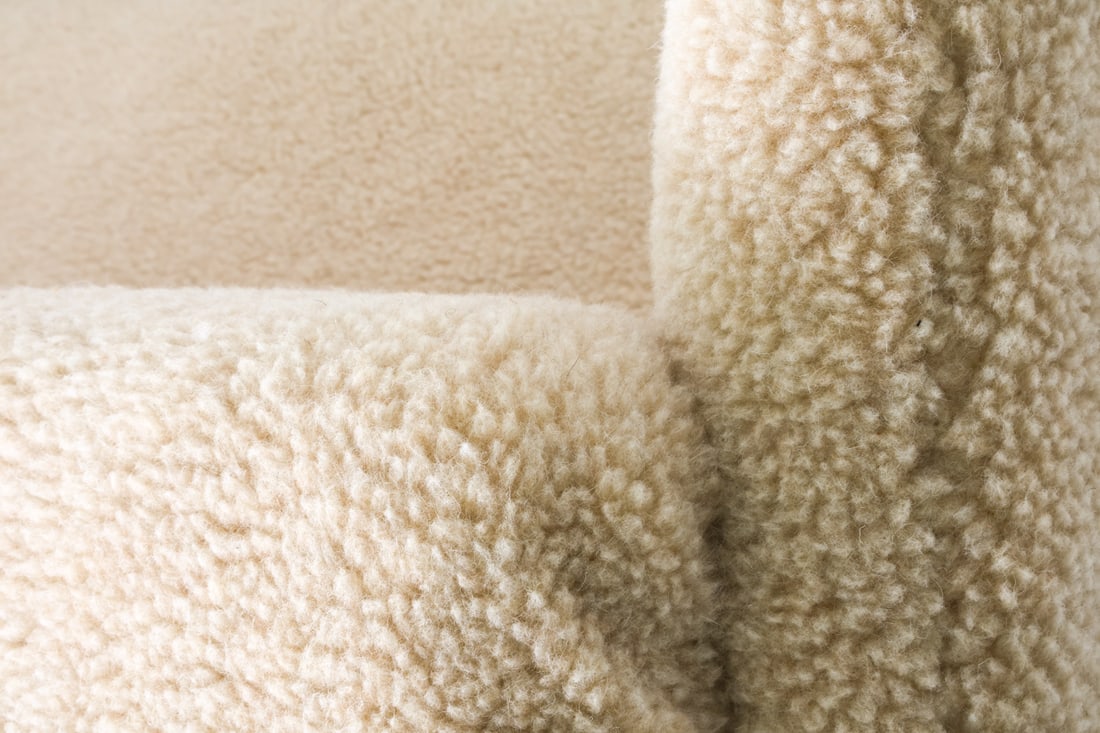 ATTR MARTHA BLOMSTEDT FINNISH LAMBSWOOL SOFA 1940S - 18