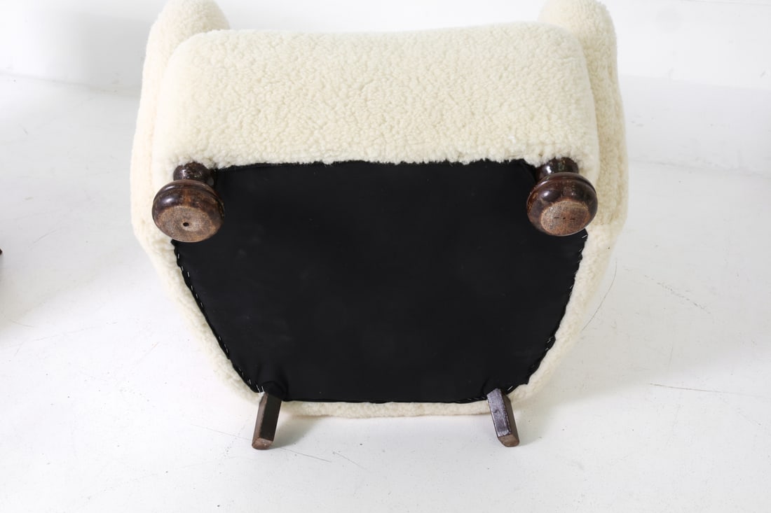 BLOMSTEDT STYLE FINNISH LAMBSWOOL LOUNGE CHAIRS - 14