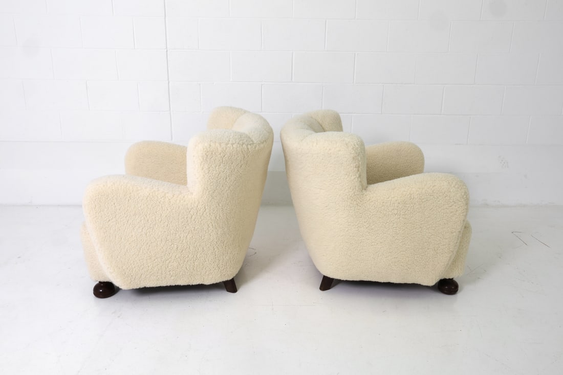 BLOMSTEDT STYLE FINNISH LAMBSWOOL LOUNGE CHAIRS - 6