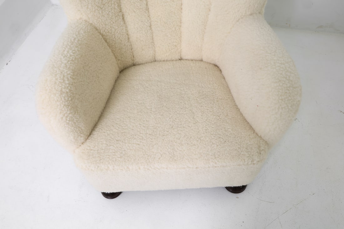 BLOMSTEDT STYLE FINNISH LAMBSWOOL LOUNGE CHAIRS - 8