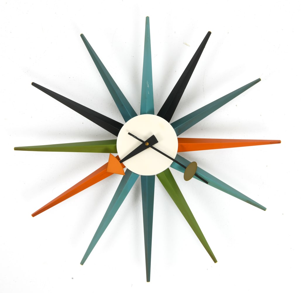 EORGE NELSON FOR VITRA SUNBURST WALL CLOCK - 2