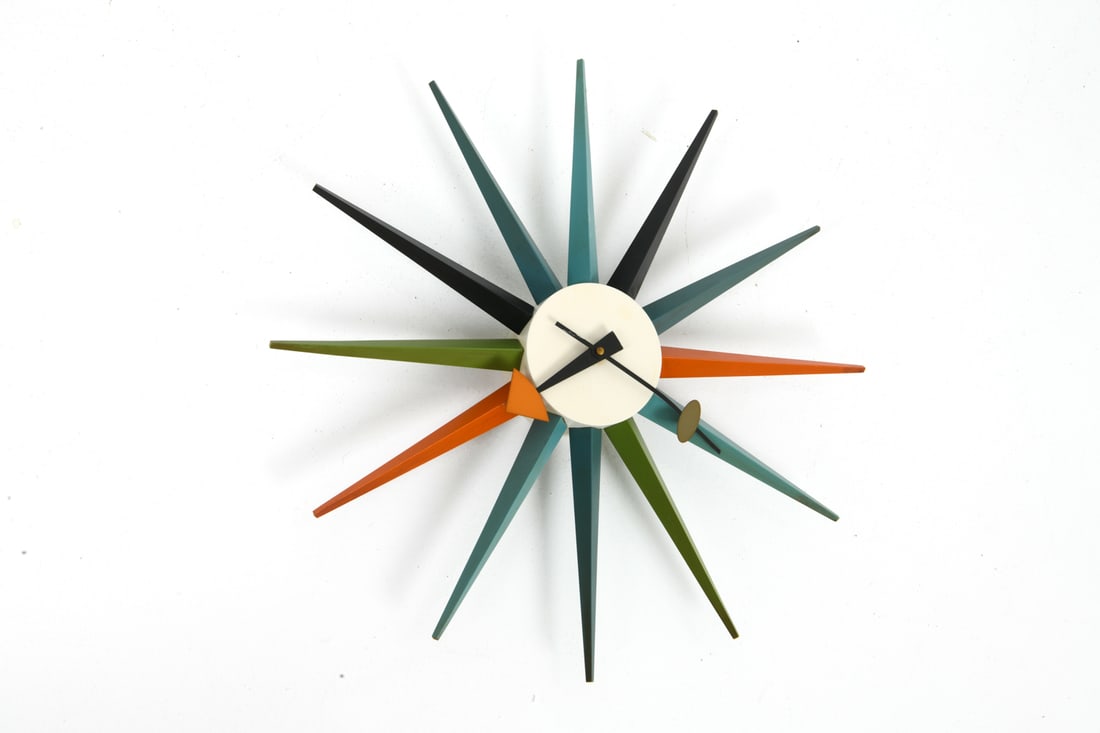 EORGE NELSON FOR VITRA SUNBURST WALL CLOCK - 3