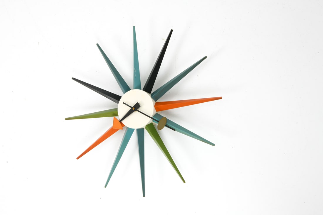 EORGE NELSON FOR VITRA SUNBURST WALL CLOCK - 4