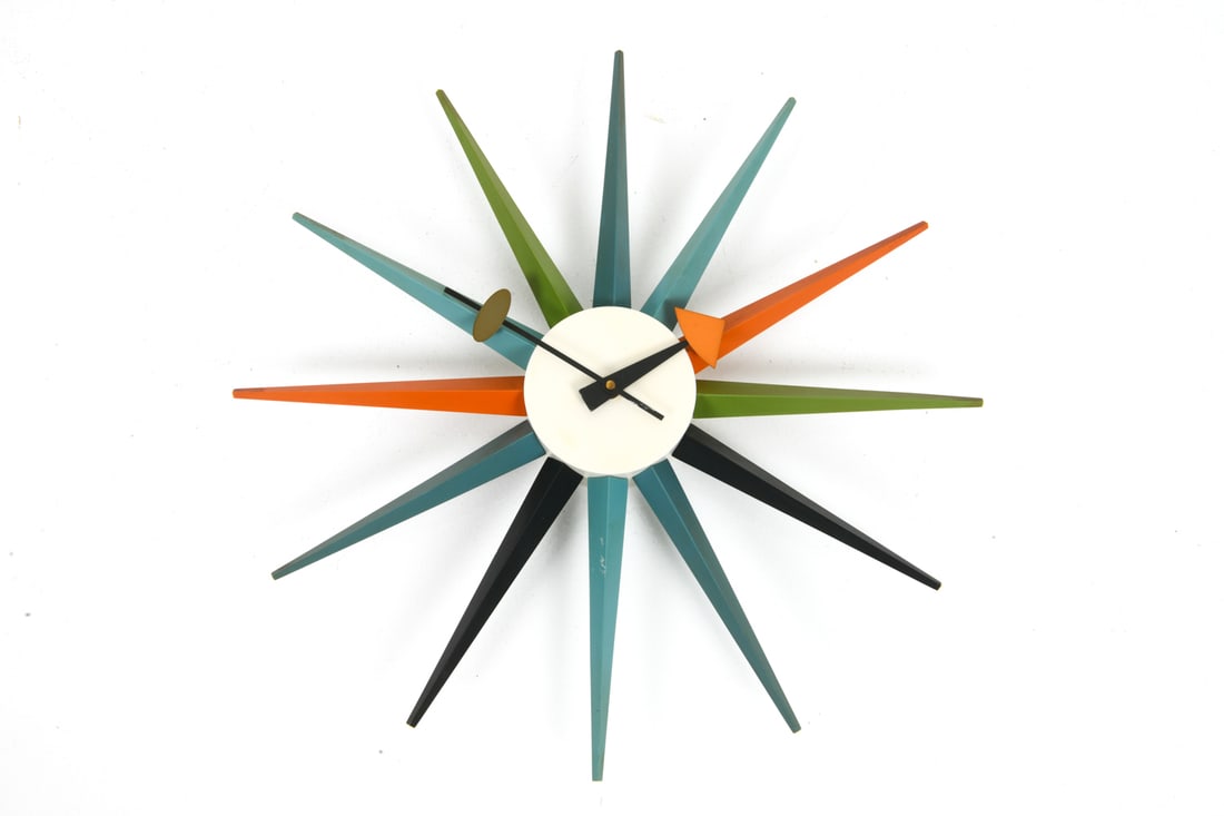 EORGE NELSON FOR VITRA SUNBURST WALL CLOCK - 5